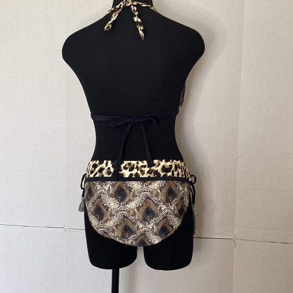 BLEU Rod Beattie Python/Leopard Print Bikini 2 Piece Swimsuit Size 12 NWT. - Picture 5 of 11